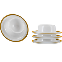 Gimex - Linea Line - Eierdopjes - Goud - 4 stuks