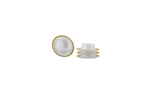 Gimex - Linea Line - Egg cup - Gold - 4 pieces