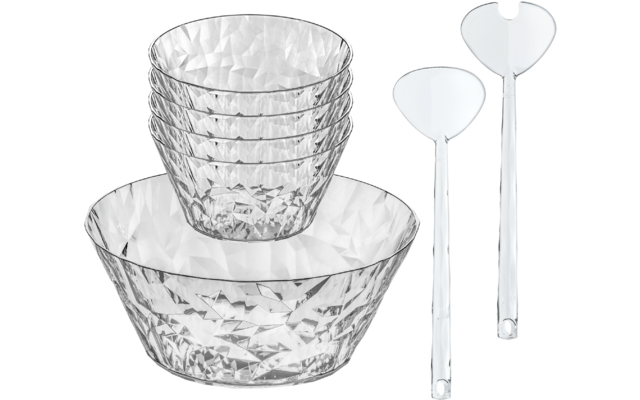 Image du produit Koziol Club Salat-Set 7-teilig stapelbar f&uuml;r Camping und Picknick 1