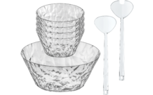 416078 - Koziol Club Salat-Set 7-teilig stapelbar für Camping und Picknick