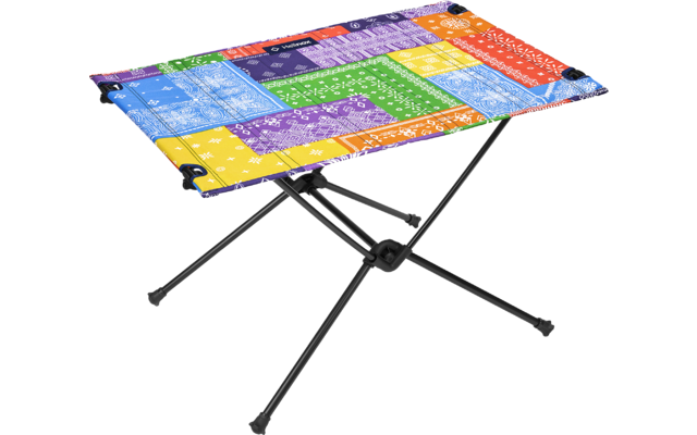 Tavolo da campeggio Helinox Table One Hard Top Rainbow Bandanna