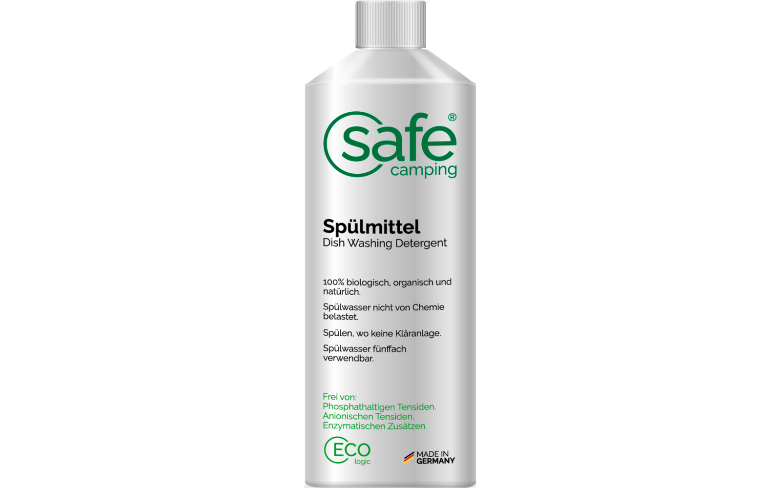 Produktbild Safe Camping Sp&uuml;lmittel auf nat&uuml;rlicher Basis mit absorptiven Biopolymeren 1