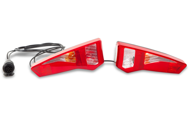 Product afbeelding Uebler R&uuml;ckleuchtenset links und rechts mit Kabel und Stecker f&uuml;r Fahrradtr&auml;ger i21 Z, i31, i31 Z und F34 Ersatzteilnummer E1906 1