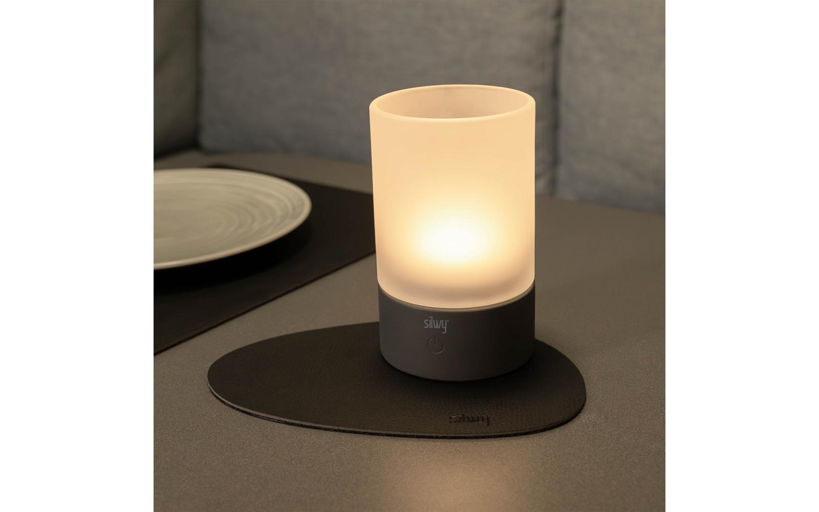 Produktbild Silwy Magnet-Windlicht mit Nano-Gel-Platzset 1 Watt 1