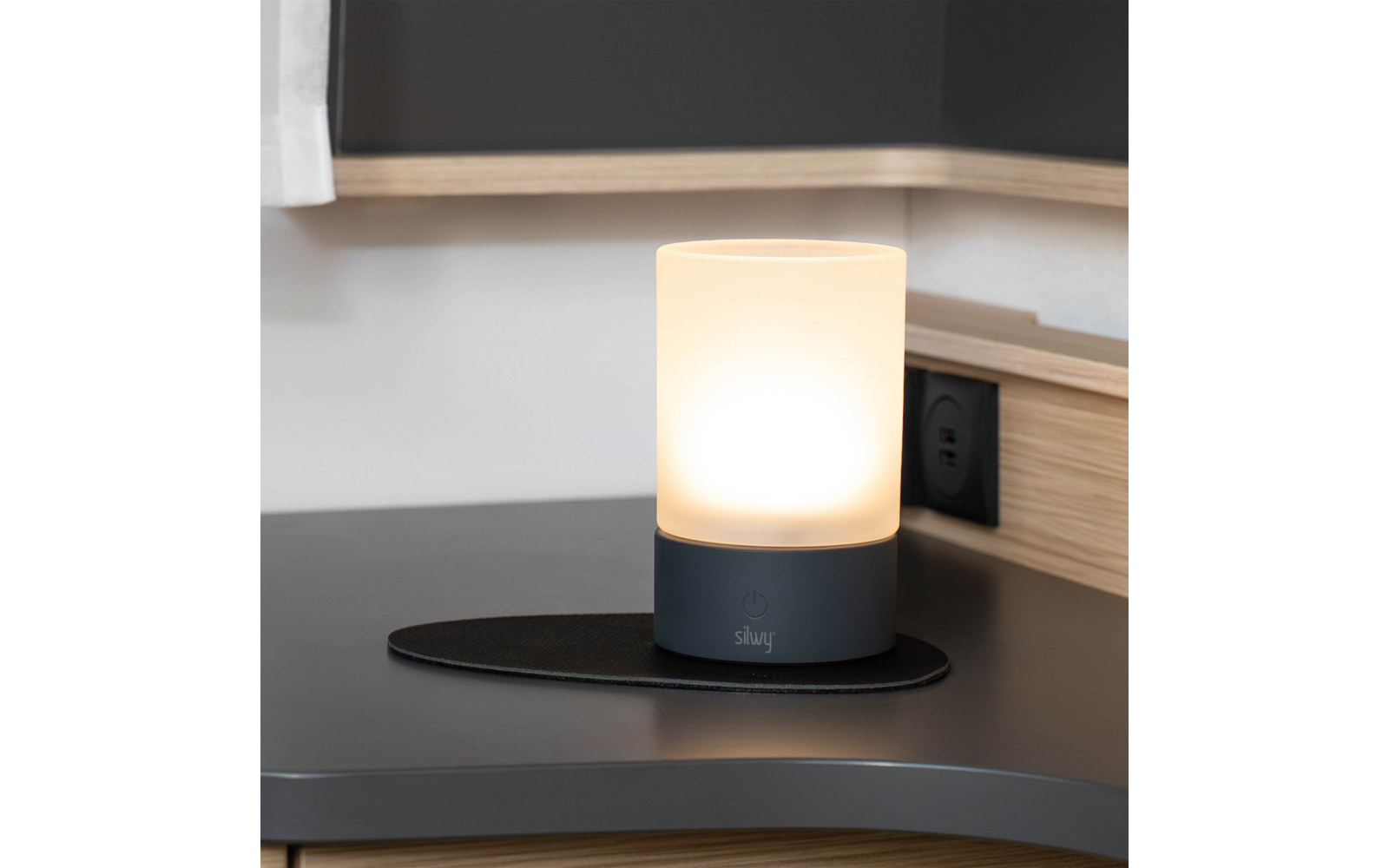 Produktbild Silwy Magnet-Windlicht mit Nano-Gel-Platzset 1 Watt 1