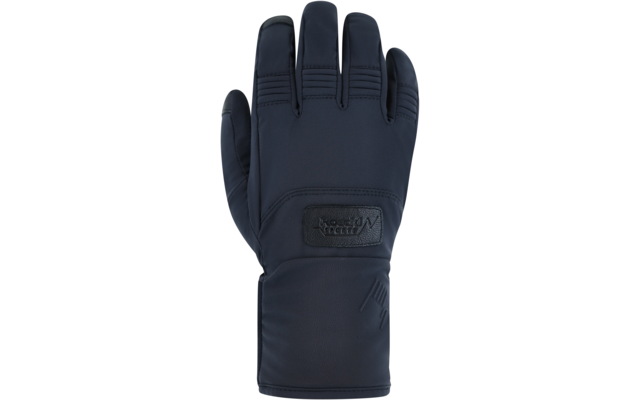 Schwarzer Winterhandschuh aus Textilmaterial mit verstellbarem Klettverschluss