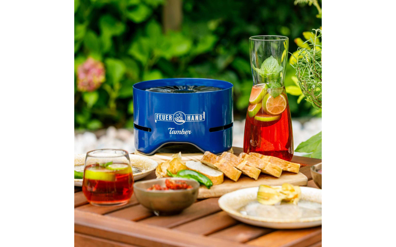Product afbeelding Feuerhand Tamber Tischgrill Holzkohlegrill mit Deckel und Starterkohle 1