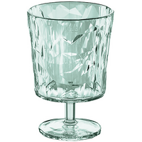 Koziol Club Light kunststof wijnglas stapelbaar / breukvast 250 ml transparant eucalyptus groen