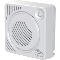 Pironex sonsor alarmsirene & batterijmonitor akoestisch afschrikmiddel met 12-volt batterijmonitor voor Pironex alarmsysteem in grijs