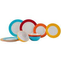 Gimex COL Geschirr-Set 12-tlg. rainbow f&uuml;r 4 Personen