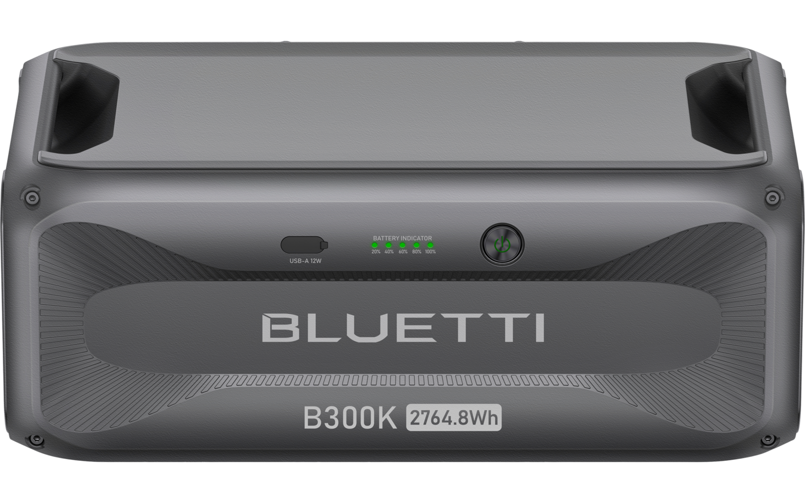 Station d'alimentation grise Bluetti B300K avec écran numérique