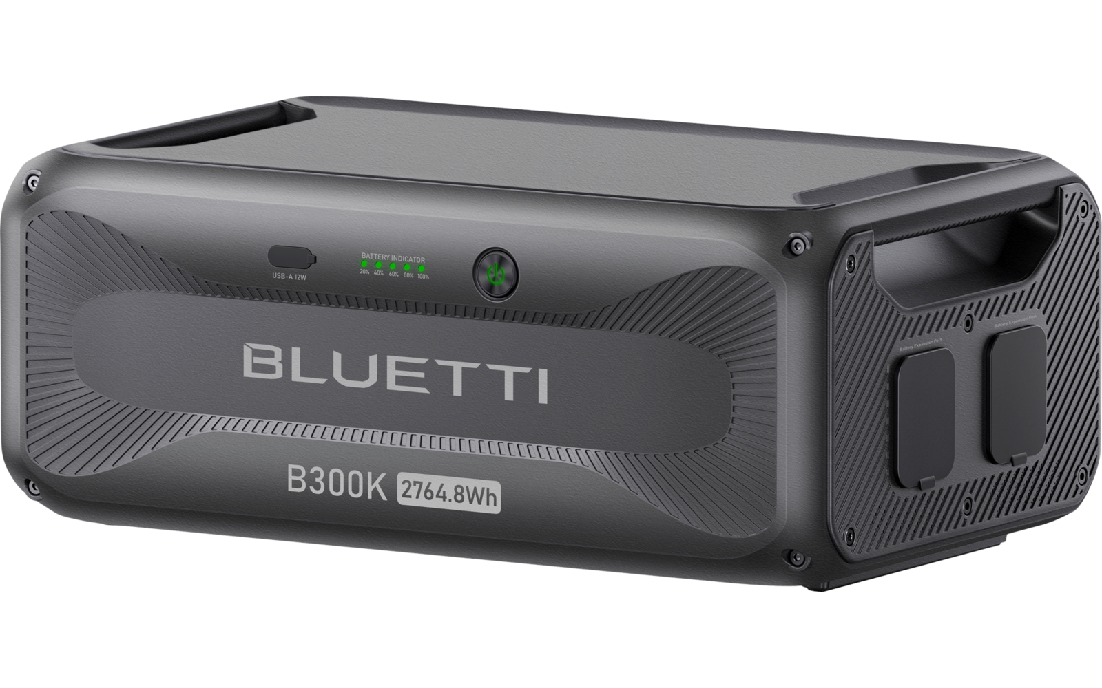 Batterie portable grise Bluetti avec des ports à l'avant