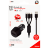 2GO car charging set with 3 in 1 charging cable 12/24V