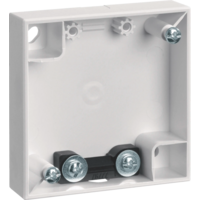Alloggiamento a superficie piatta Integro Flow/Pure polar bianco lucido con 1 scarico di trazione
