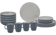 425245 - Brunner Lunch Box Trilogy Melamin Geschirrset Antirutsch, BPA-frei und bruchunempfindlich 16-teilig