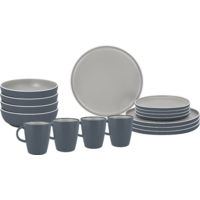 Brunner Lunchbox Trilogy Grijs Melamine servies anti-slip, BPA-vrij en breukvast 16-delig