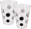 Berger Bubble Trinkgl&auml;ser 350 ml (2er Set) schwarz/grau