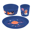 Koziol Kids Kindergeschirr-Set 3-tlg. organic blue space