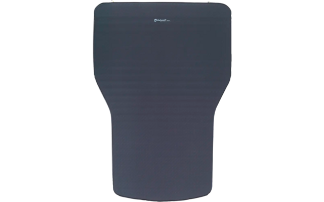 Donkergrijze rechthoekige mat met afgeronde hoeken en een vernauwing in het midden