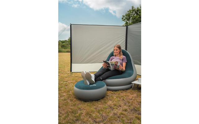 Fauteuil de camping avec repose-pieds gonflable Easy Camp Comfy Lounge Set 2 pièces