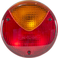 Feu arri&egrave;re halog&egrave;ne avec clignotant, feu arri&egrave;re et feu stop rond 24/12V Hella