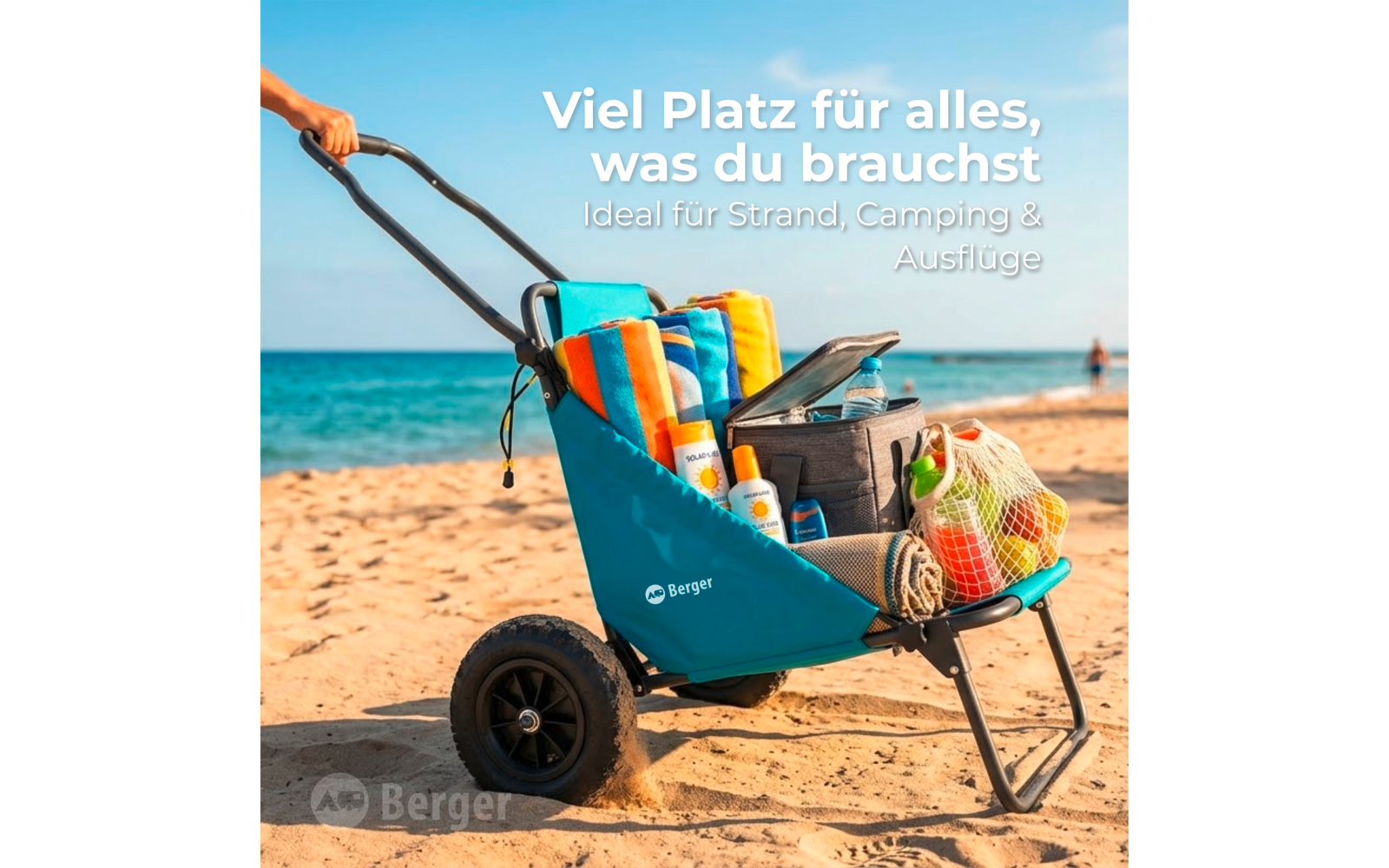 Produktbild Berger BeachBoy Strand-Trolley mit Sitz 1