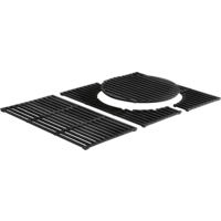 Enders Switch Grid Hyde 4 Grillrost emailliertes Gusseisen mit herausnehmbarem Rundelement 42 x 64 cm