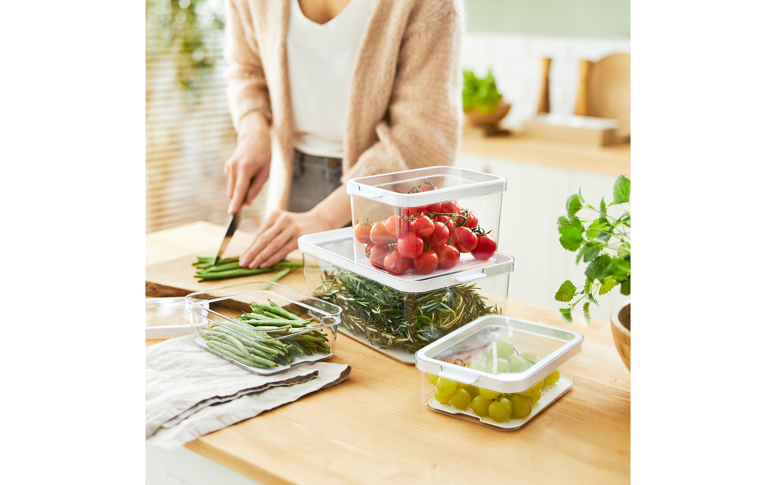 Produktbild Rotho Cauma K&uuml;hlschrankorganizer Set  1