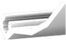 Fiamma Gehäusedeckel für Markise F45s 250 - Farbe Polar Weiß Fiamma Ersatzteilnummer 98673-022