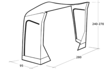 428651 428132 - Outwell Hohe Schleuse Power Air Zeltverbinder mittelgroß / hoch 