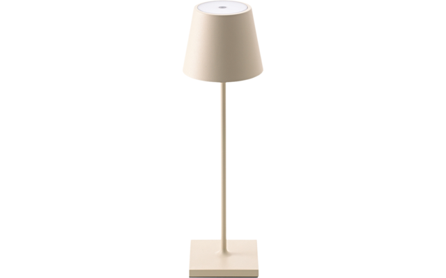 Sigor Lampe de table à accu Nuindie 380 mm beige dunaire