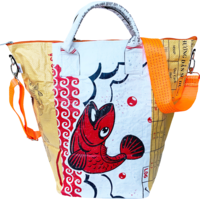 Beadbags Tampenjan Bolsa multiusos blanca/amarilla grande