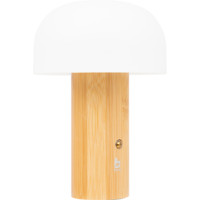 Bo-Camp Nasstington Akku-Tischlampe aus Bambus dimmbar 180 lm