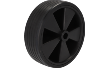 Moog Trailerparts roue pleine en caoutchouc avec jante en plastique pour roue jockey