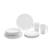 Brunner Melamine Set de vaisselle 16 pi&egrave;ces 4 personnes spherica