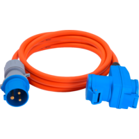 C&acirc;ble adaptateur Berger Ultimate fiche CEE et prise coud&eacute;e avec prise CEE et prise &agrave; contact de protection 5m