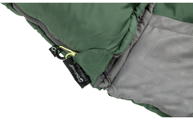 Outwell Contour Lux XL manta reversible saco de dormir verde extra largo 235 cm