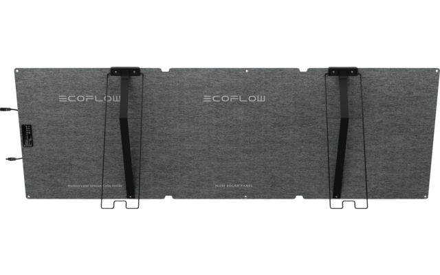 Vue arrière d'un grand écran rectangulaire avec supports et câbles