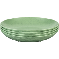 Koziol Set d'assiettes Club Plate 4 pièces de profondeur 220 mm Nature leaf green
