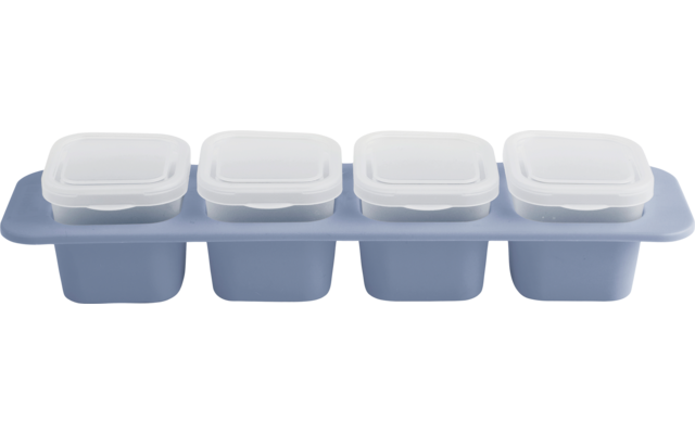 Rotho Domino Mini freezer jars horizon blue