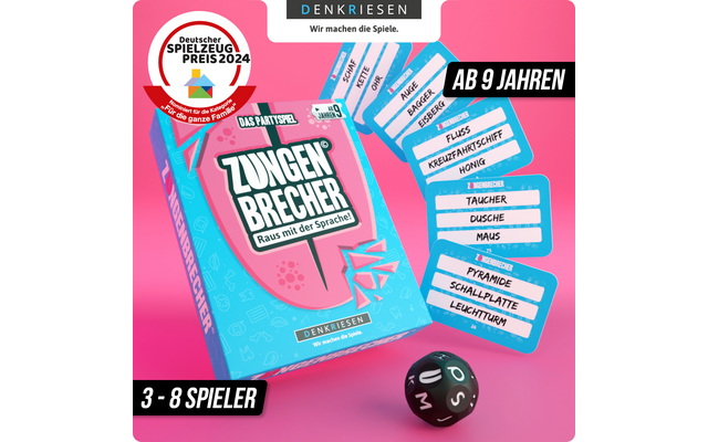 Product afbeelding Denkriesen Zungenbrecher Partyspiel Wortspiel ab 9 Jahren 1