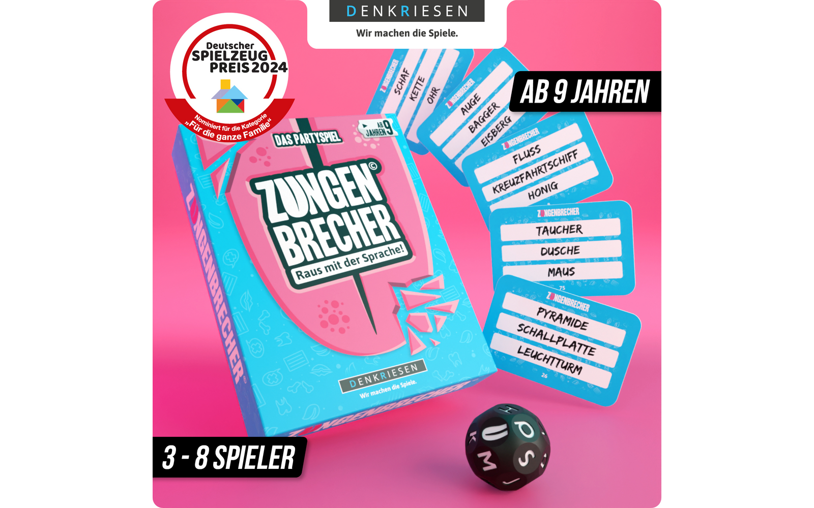 Product afbeelding Denkriesen Zungenbrecher Partyspiel Wortspiel ab 9 Jahren 1