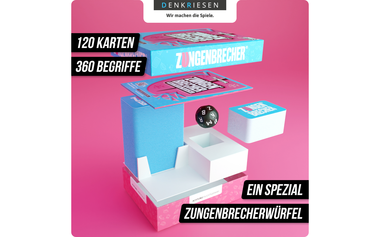 Product afbeelding Denkriesen Zungenbrecher Partyspiel Wortspiel ab 9 Jahren 1