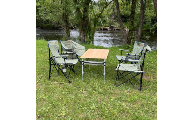 Produktbild Tambu Campingtisch h&ouml;henverstellbar aus recyceltem Polyester 1