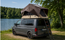 430473 - Vickywood Little Bamboo 125 Generation 2 folding roof tent for small cars