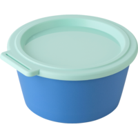 Koziol kom met deksel Nora Box 700 ml dark blue/sweet green