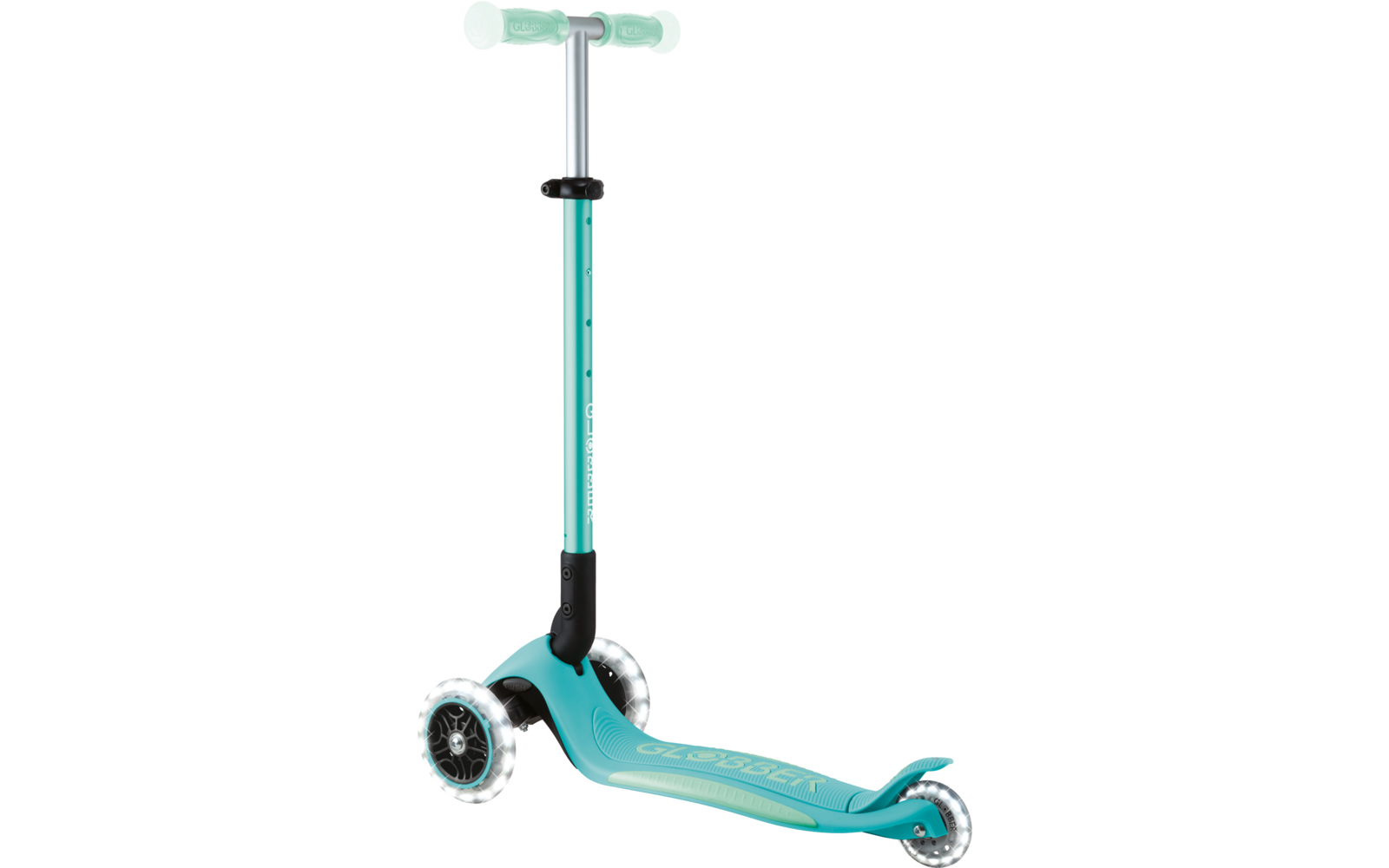 Produktbild Globber Elite Lights Glow Dreirad Scooter h&ouml;henverstellbar mit LED Leuchtrollen 1