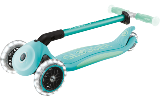 Produktbild Globber Elite Lights Glow Dreirad Scooter h&ouml;henverstellbar mit LED Leuchtrollen 1