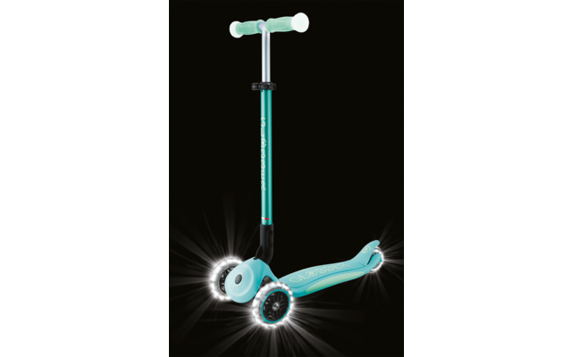 Produktbild Globber Elite Lights Glow Dreirad Scooter h&ouml;henverstellbar mit LED Leuchtrollen 1