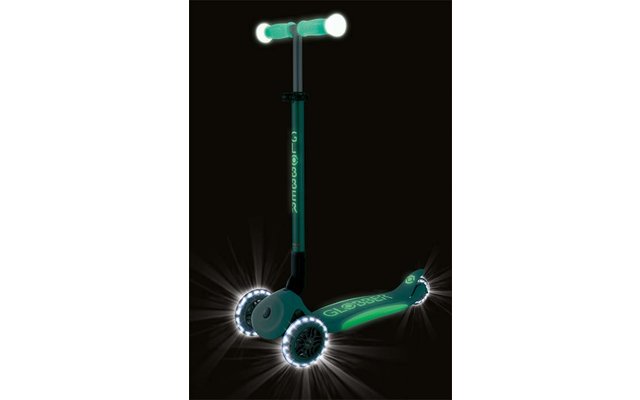 Produktbild Globber Elite Lights Glow Dreirad Scooter h&ouml;henverstellbar mit LED Leuchtrollen 1